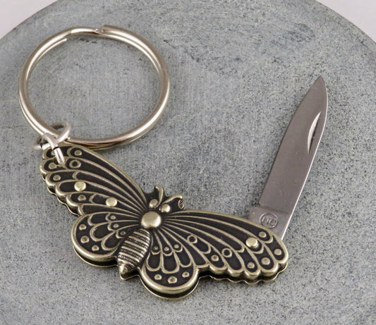 Butterfly Mini Knife Keyring