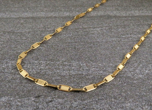 Gold Filled Dapped Links Chain