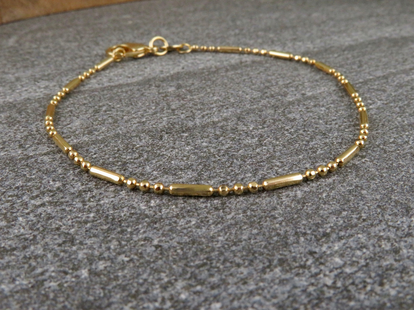 Gold Filled 3 + 1 Bar Link Chain Bracelet