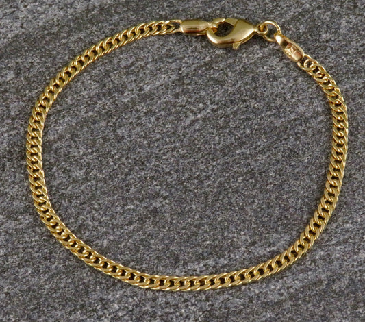 Gold Filled Curb Chain Bracelet