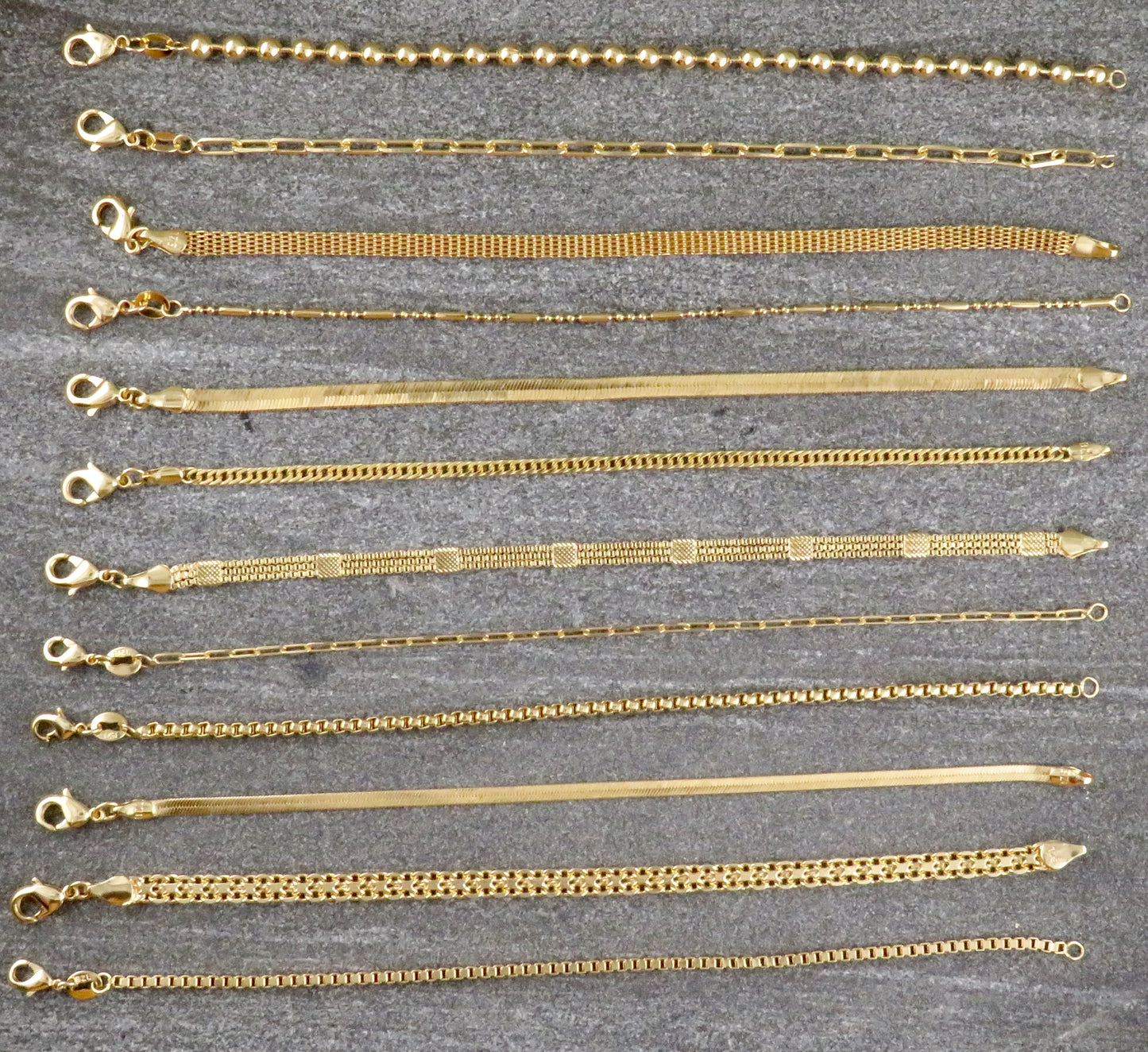 Gold Filled 3 + 1 Bar Link Chain Bracelet