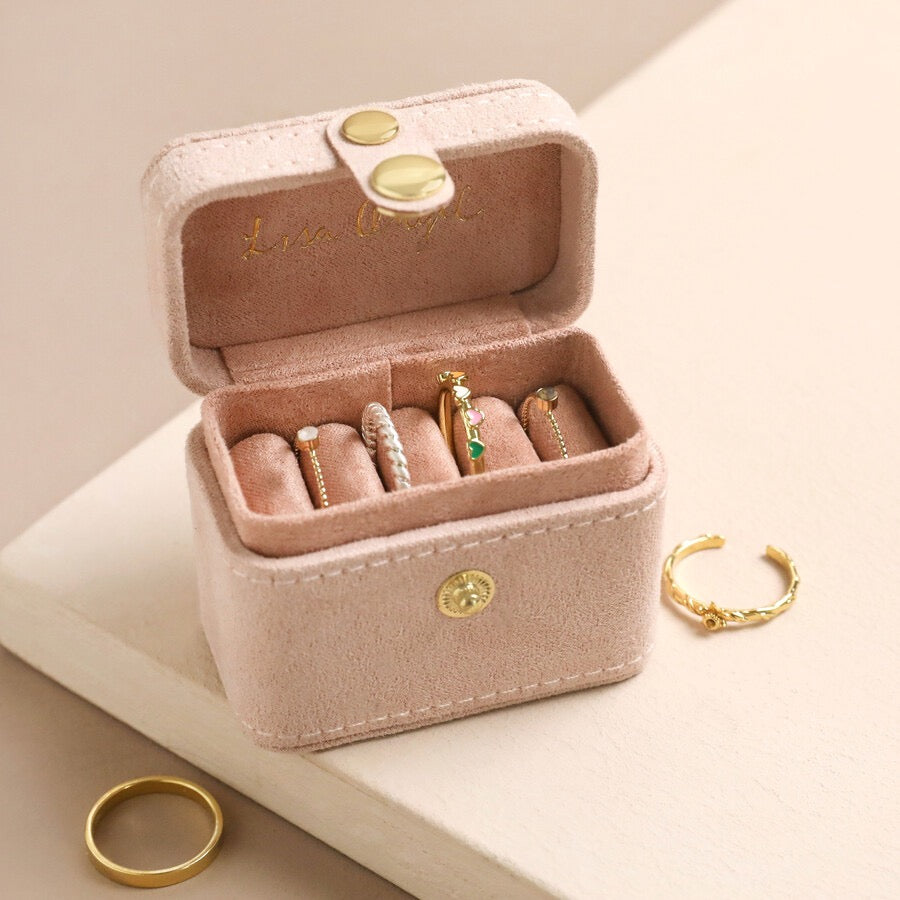 Embroidered Mini Travel Jewelry Case