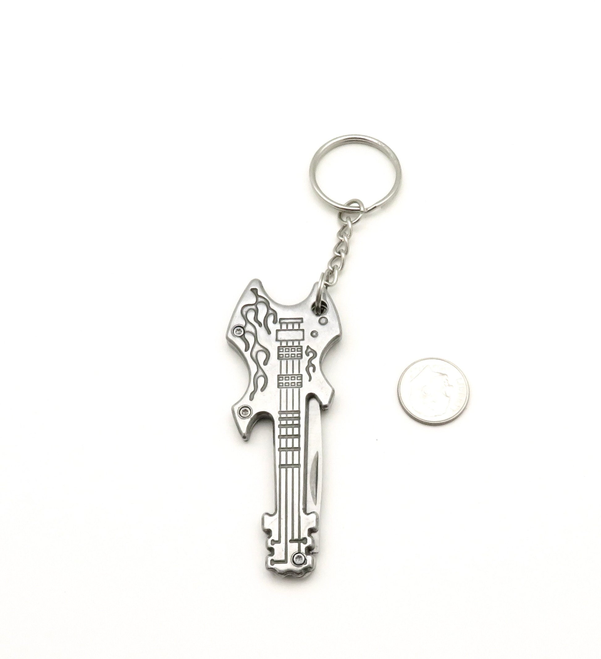 Guitar knife keychain | knife keychain | musical gift | guitar gift