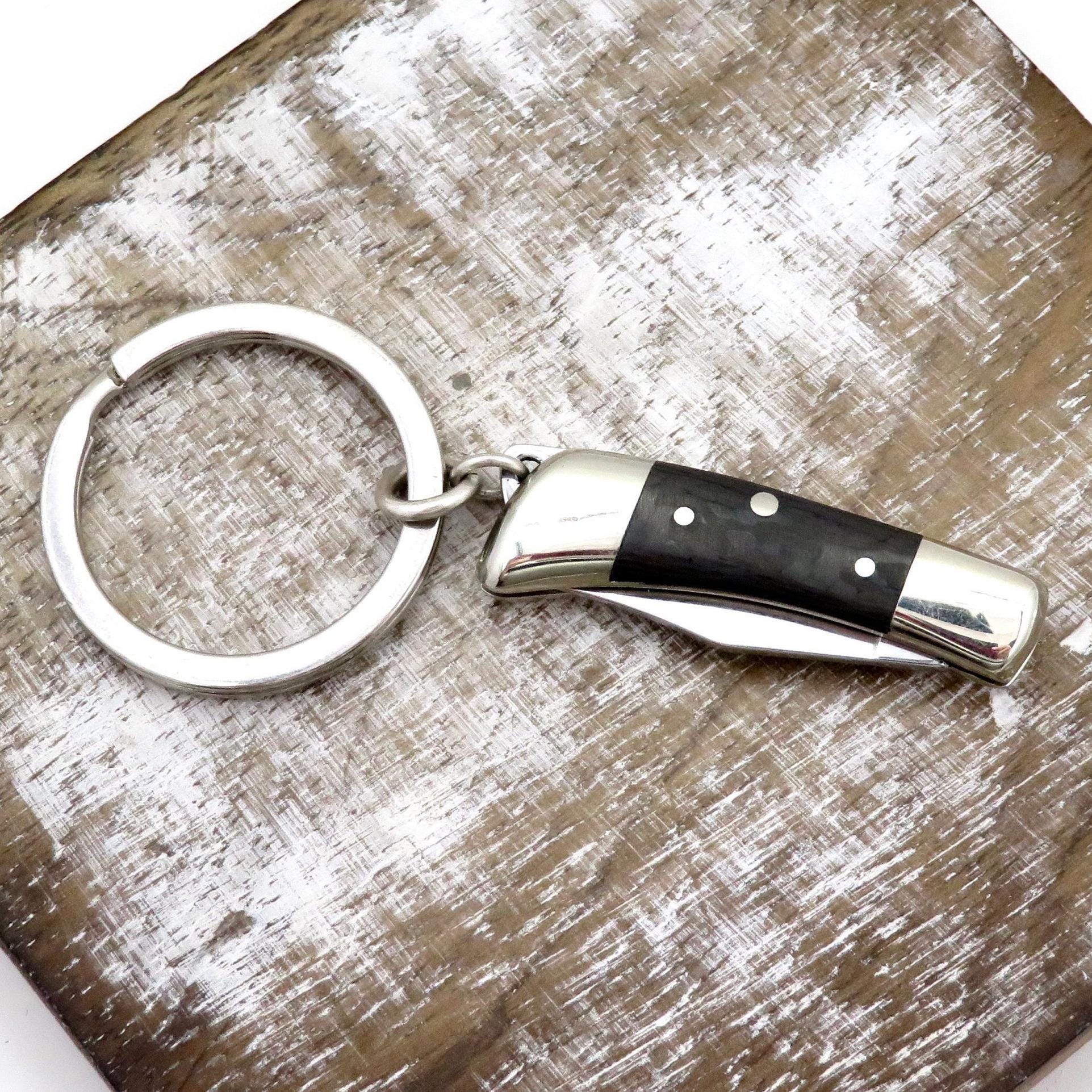 Carbon Resin Knife Keyring