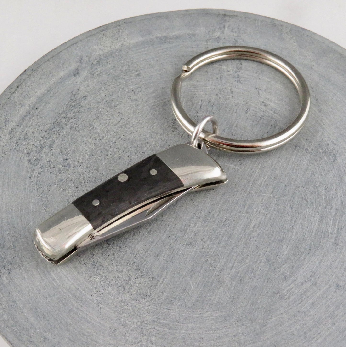 Carbon Resin Knife Keyring