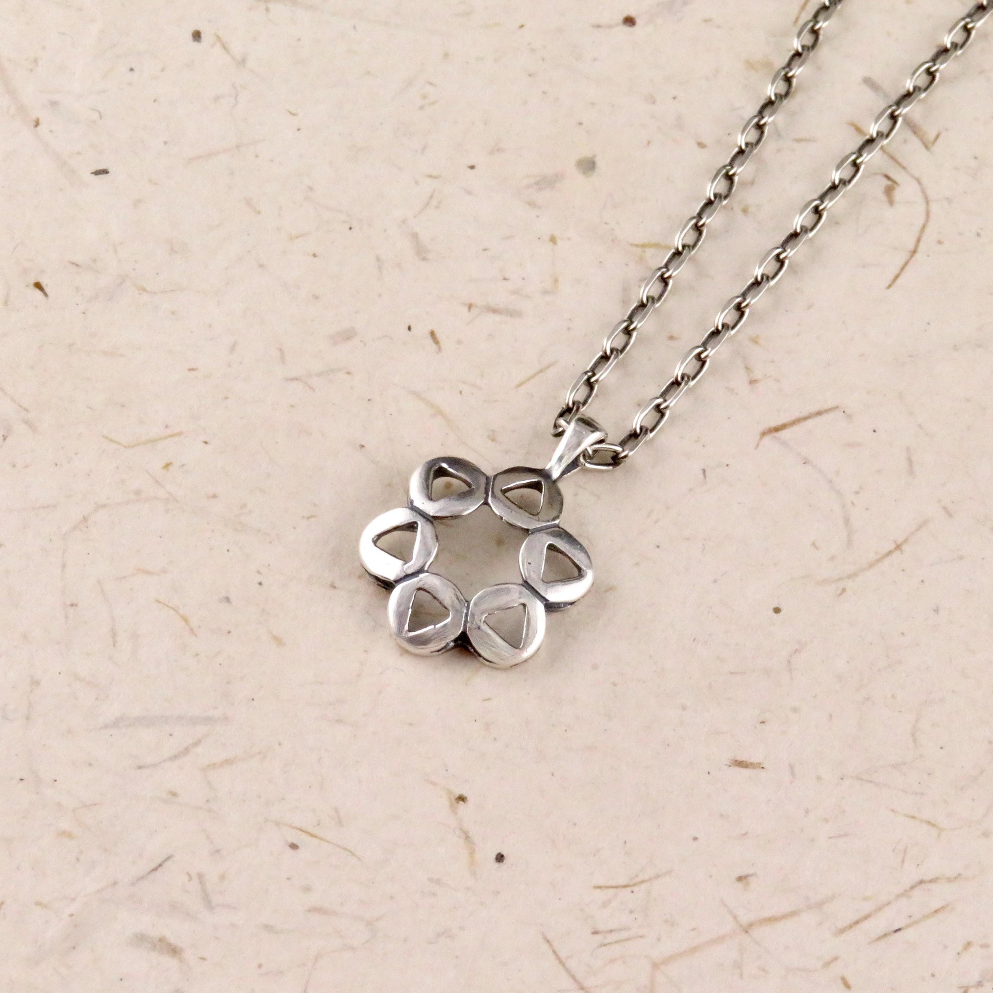 Silver Star of David Necklace | Sterling Jewish Star Necklace | Unique Star of David Pendant | Sterling Magen David | Judaica Star Necklace