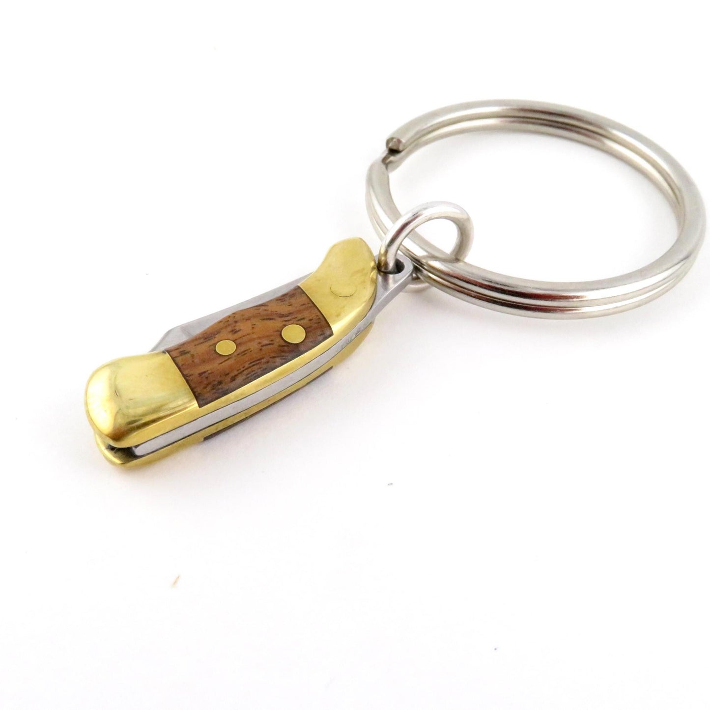 Mini Knife Keyring | Wood Pocketknife Keychain | Small Knife Keychain | Mini Knife Keychain | Wood Small Pocketknife Keyring | Knife Gift