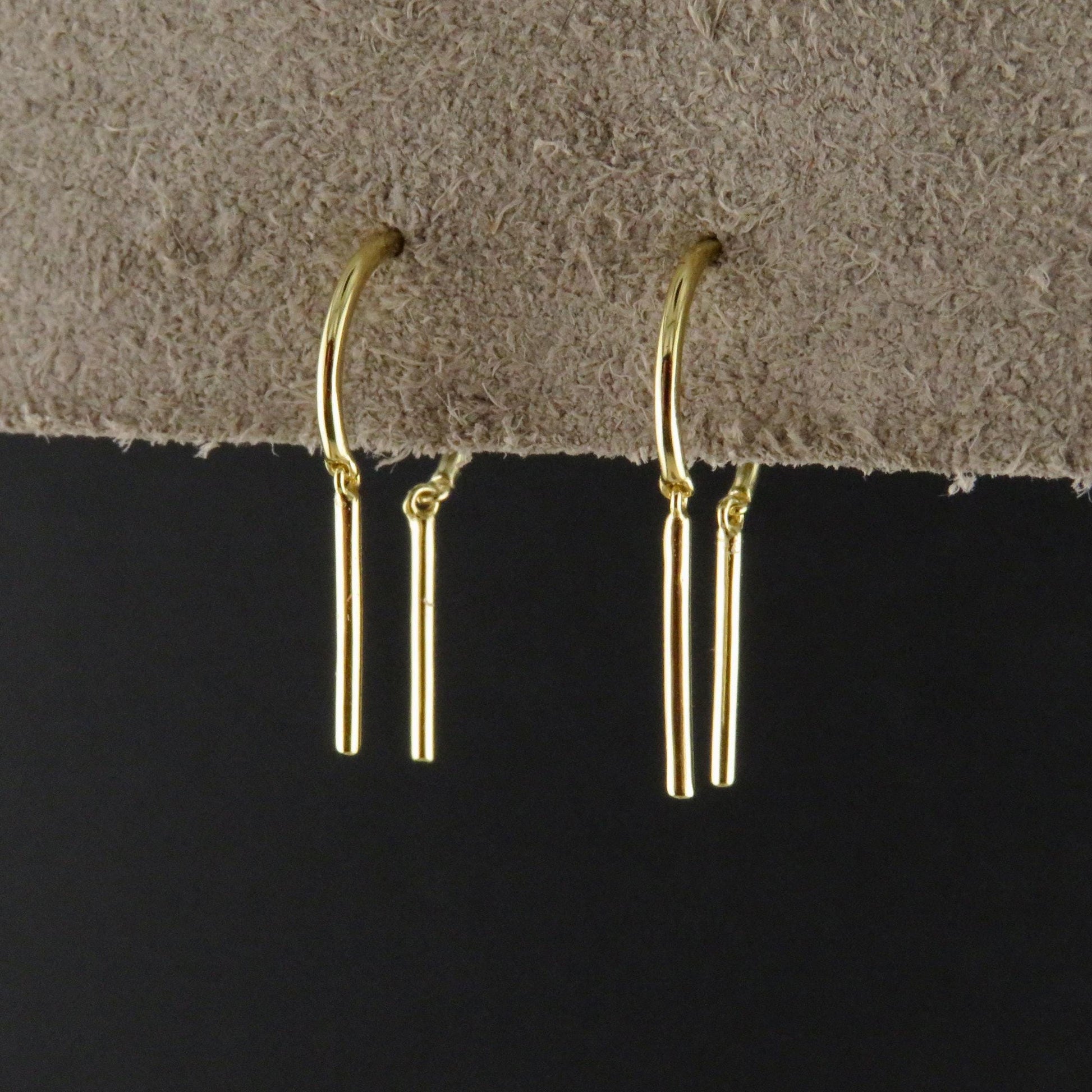 Gold Simple Threaders | Gold Vermeil Threader Earrings | Gold Dancing Threaders | Minimal Gold Earrings | Delicate Gold Threader Earrings