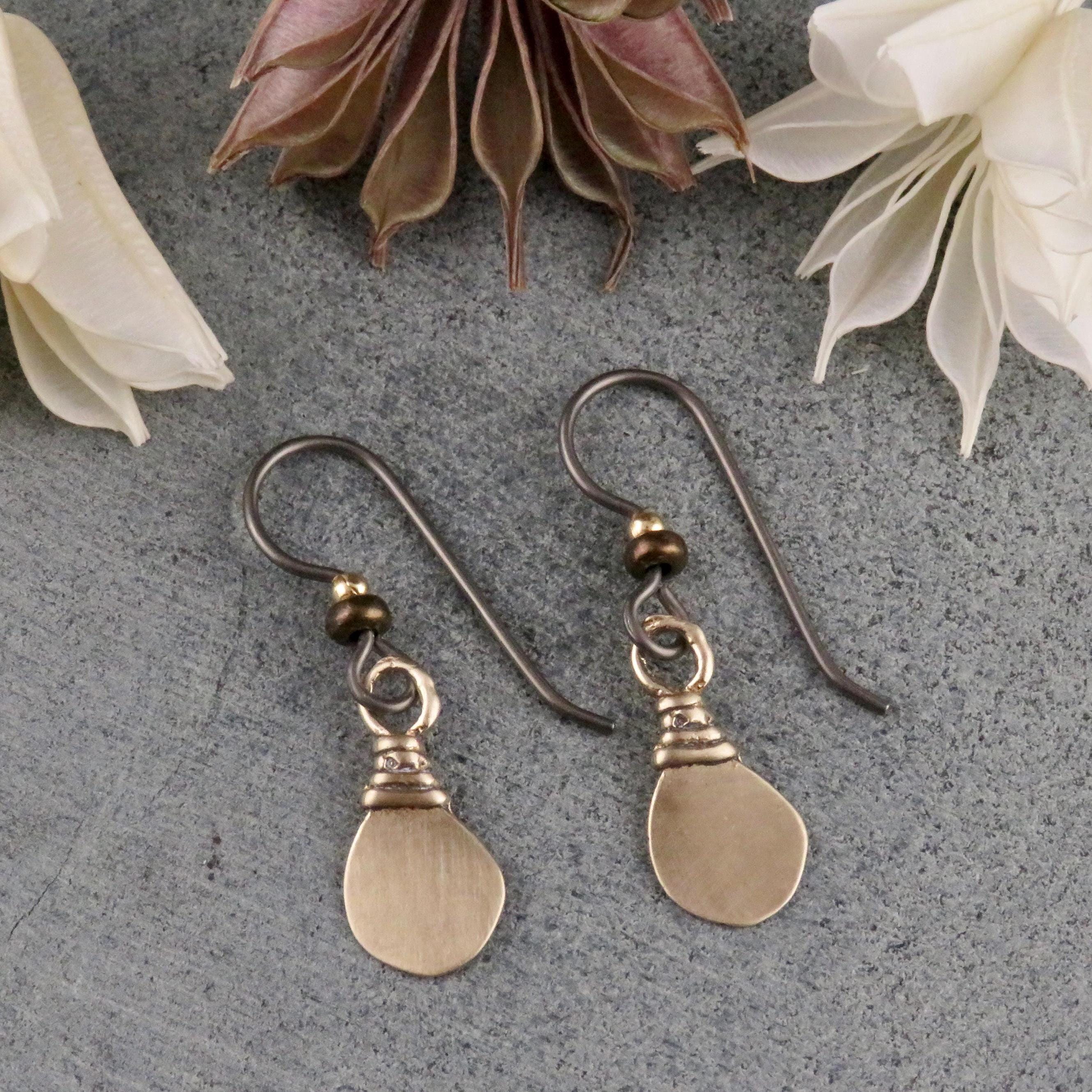 Sterling Silver on sale And Bronze earrings