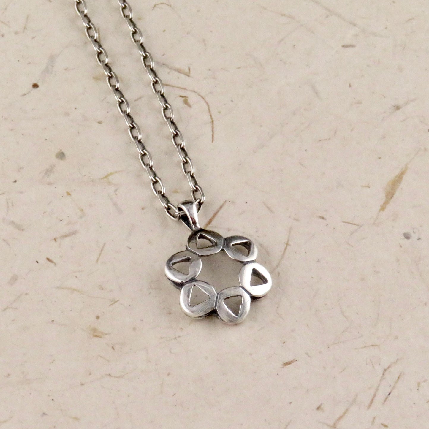 Silver Star of David Necklace | Sterling Jewish Star Necklace | Unique Star of David Pendant | Sterling Magen David | Judaica Star Necklace